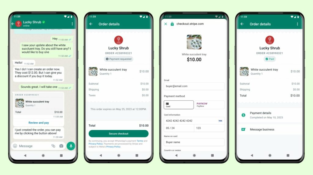 WhatsApp Payment API